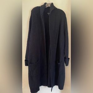 Torrid 3x Long Black Thick Cardigan